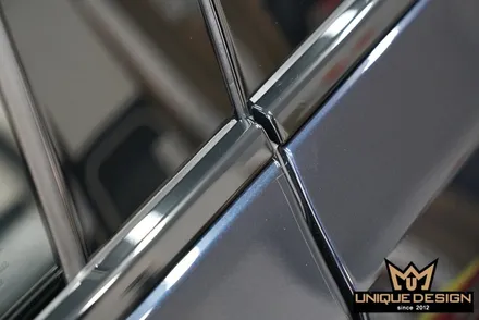 BMW G30 5시리즈 크롬죽이기, 윈도우몰딩 크롬에서 블랙으로 고광택랩핑! / 의정부 신곡동