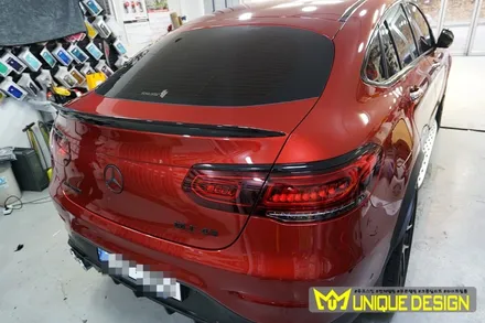 (의정부) 벤츠 GLC43AMG 사이드미러, 스포일러 랩핑, 3M2080 유광블랙, 유니크디자인 / 의정부 신곡동