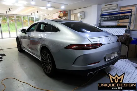 (의정부) 벤츠 GT43 AMG 전체 풀 랩핑, 사틴블랙, 유니크디자인 / 의정부 신곡동
