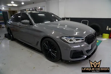 BMW G30 540i LCI 휠랩핑 시공으로 블랙휠 만들기. 의정부 랩핑, 카스킨, 유니크디자인 / 의정부 신곡동