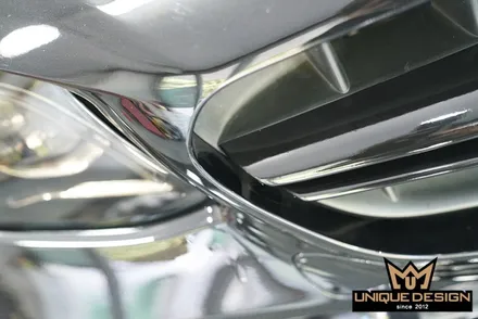 (의정부) E63AMG 크롬죽이기, 그릴랩핑 PET고광택랩핑 / 의정부 신곡동