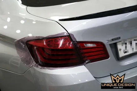 BMW 520d 라이트필름 부착, 테일램프톤다운 시공기- / 의정부 신곡동
