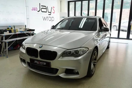 강남랩핑[제이스랩] BMW535d 유광그레이 전체랩핑 / 재시공/필름제거 / 강남, 서초, 선릉