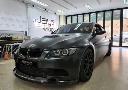 강남랩핑[제이스랩] BMW-M3 전체랩핑 재시공 LB필름 유광다트그레이 / 서울 강남 세곡동