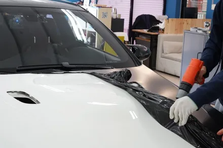 강남랩핑[제이스랩] BMW-M3 전체랩핑 재시공 LB필름 유광다트그레이 / 서울 강남 세곡동