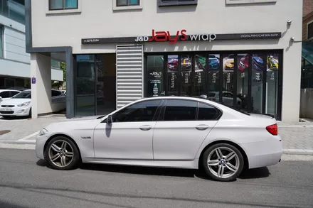 강남랩핑[제이스랩] BMW535d 유광그레이 전체랩핑 / 재시공/필름제거 / 강남, 서초, 선릉