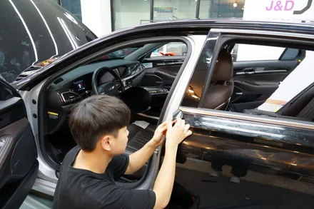 블랙PPF 블랙유광랩핑 제네시스 eq900 전체랩핑 강남랩핑 / 강남, 서초, 선릉