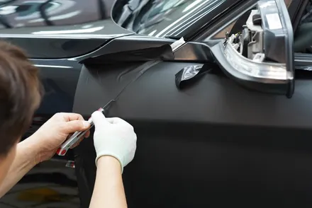 강남랩핑[제이스랩] :: BMW1시리즈 사고차/ 보험처리/ 매트블랙 전체랩핑 / 강남, 서초, 선릉