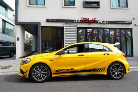 강남랩핑[제이스랩]:: 벤츠A 45 AMG 포인트 래핑/ 데칼 시공 / 강남, 서초, 선릉