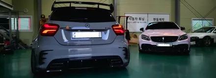 벤츠 a45amg 퍼포먼스핸들 화려함의 끝판왕~!! / 오산시 두곡동