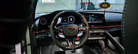 아반떼n CN7 카본핸들 장착줄고 제이비커스텀 / 오산,동탄,수원