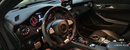 벤츠 CLA45amg 카본핸들 , 송풍구엠비언트 개조 제이비커스텀 / 오산시 두곡동