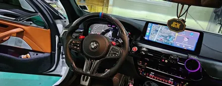 BMW f90 m5 카본핸들 장착출고 제이비커스텀 / 오산시 두곡동