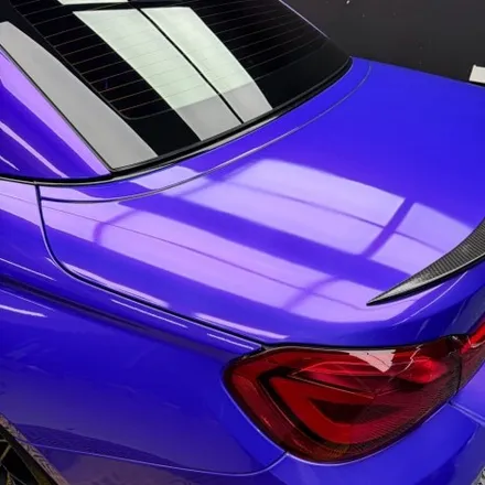 인천 자동차랩핑 BMW M4 컨버터블 오로라퍼플 전체랩핑 / 인천 계양
