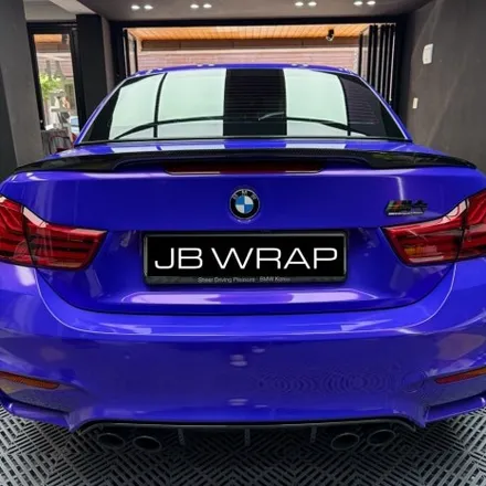 인천 자동차랩핑 BMW M4 컨버터블 오로라퍼플 전체랩핑 / 인천 계양