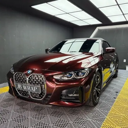 BMW 420i 컨버터블 전체랩핑, 화이트에서 버건디로 분위기를 완전히 바꿔봤습니다. / 인천 계양