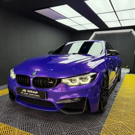 인천 자동차랩핑 BMW M4 컨버터블 오로라퍼플 전체랩핑 / 인천 계양