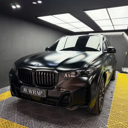 BMW X5 사틴블랙 전체랩핑, 순정 같은 프리미엄 컬러 완성 | 부천 제이비랩 / 인천 계양