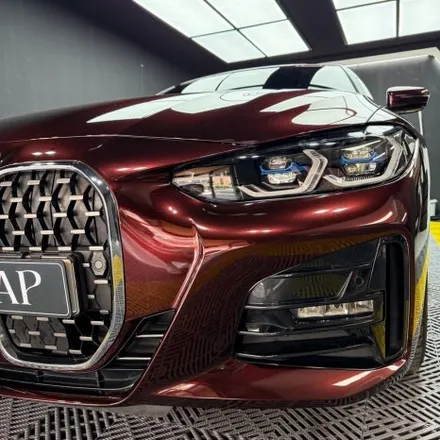 BMW 420i 컨버터블 전체랩핑, 화이트에서 버건디로 분위기를 완전히 바꿔봤습니다. / 인천 계양
