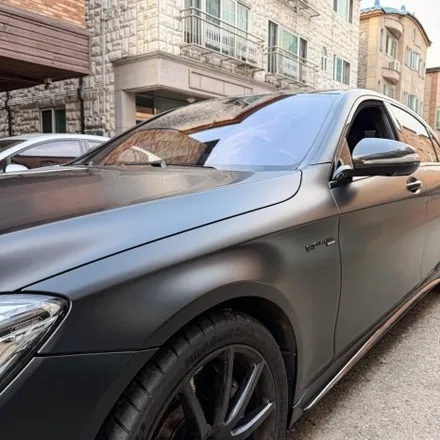 벤츠 S63 AMG 사틴블랙 전체랩핑 | 고성능 세단의 품격을 완성한 컬러 체인지 / 인천 계양