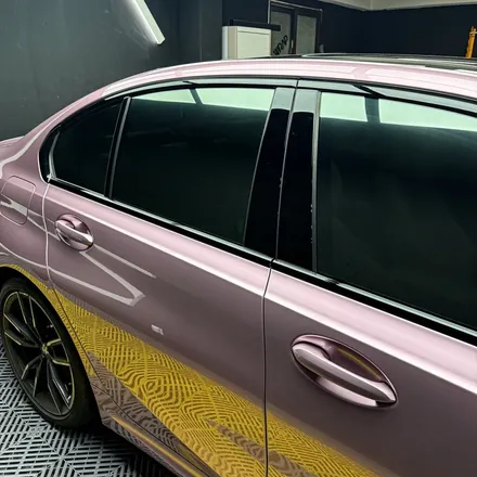 BMW 340i 패션 핑크 전체랩핑 고급 컬러 완성 / 인천 계양