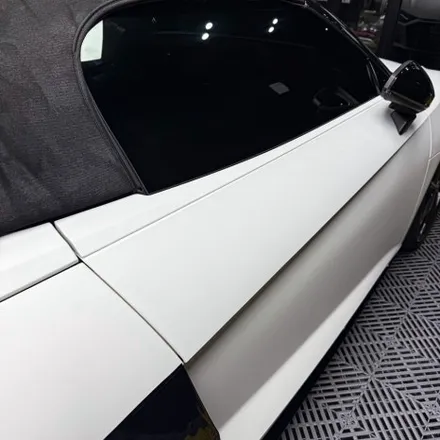 아우디 R8 스파이더 매트화이트 전체랩핑 완성｜부천 랩핑 전문 JBWRAP / 인천 계양
