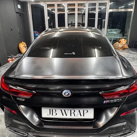 BMW M850i 사틴블랙 전체랩핑 시공 | 순정 이상의 존재감 / 인천 계양