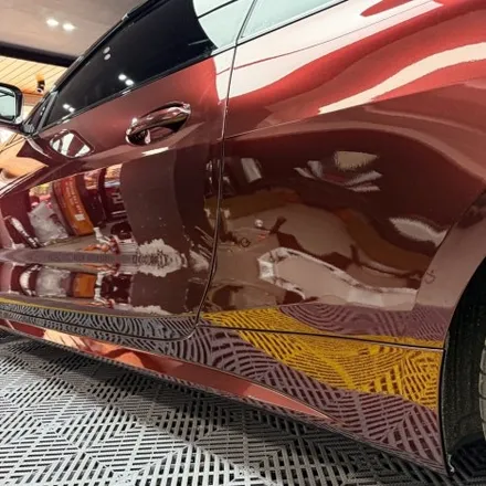 BMW 420i 컨버터블 전체랩핑, 화이트에서 버건디로 분위기를 완전히 바꿔봤습니다. / 인천 계양