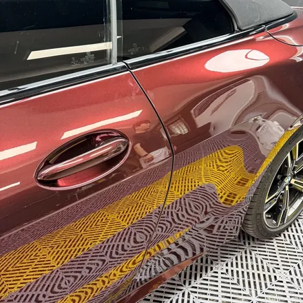 BMW 420i 컨버터블 전체랩핑, 화이트에서 버건디로 분위기를 완전히 바꿔봤습니다. / 인천 계양