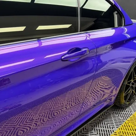 인천 자동차랩핑 BMW M4 컨버터블 오로라퍼플 전체랩핑 / 인천 계양