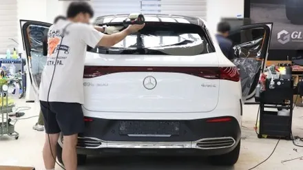 벤츠 신형 EQE500 SUV 썬팅 PPF 유리막코팅 전주오토샤인에서 / 전주 덕진구 장동