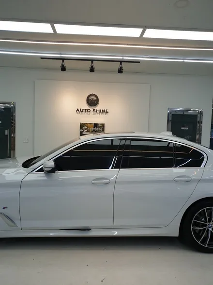 전주 썬팅 루마버텍스900 700 유리막코팅 잘하는곳 - BMW 520i / 전주 덕진구 장동