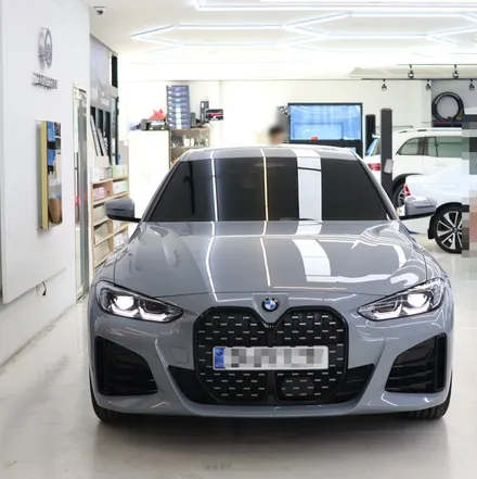 전북 전주 레인보우i90블랙 썬팅 ppf 유리막코팅 BMW 420i 그란쿠페 신차꾸미기 / 전주 덕진구 장동