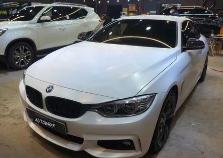 전북 전주 전체랩핑 bmw428i컨버터블 [3m satin frozen vanilla] / 전주 덕진구 장동