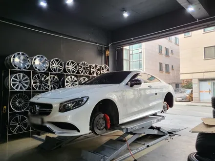 안산 휠도색 S63AMG 쿠페 버핑크롬 순정 휠 분체 도색 / 안산시 이동