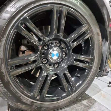 BMW 3시리즈 순정 휠 검정유광 하이그로시블랙 분체도장 / 안산시 이동