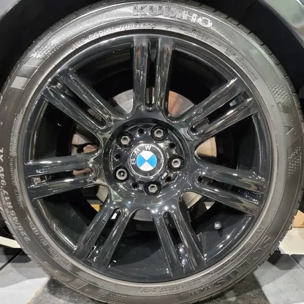 BMW 3시리즈 순정 휠 검정유광 하이그로시블랙 분체도장 / 안산시 이동