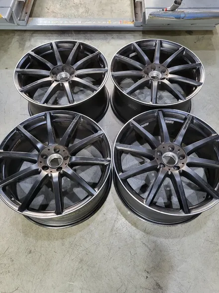 안산 휠도색 S63AMG 쿠페 버핑크롬 순정 휠 분체 도색 / 안산시 이동