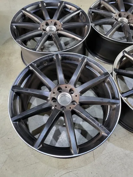 안산 휠도색 S63AMG 쿠페 버핑크롬 순정 휠 분체 도색 / 안산시 이동