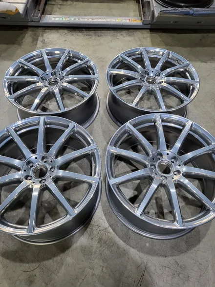 안산 휠도색 S63AMG 쿠페 버핑크롬 순정 휠 분체 도색 / 안산시 이동
