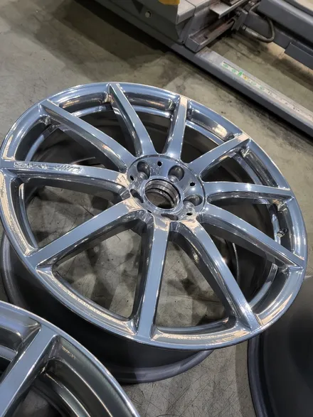 안산 휠도색 S63AMG 쿠페 버핑크롬 순정 휠 분체 도색 / 안산시 이동