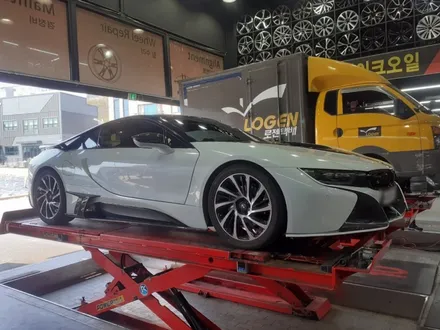 대전 분체도장 전문점 BMW I8 블랙유광 휠도색 / 대전 복용동