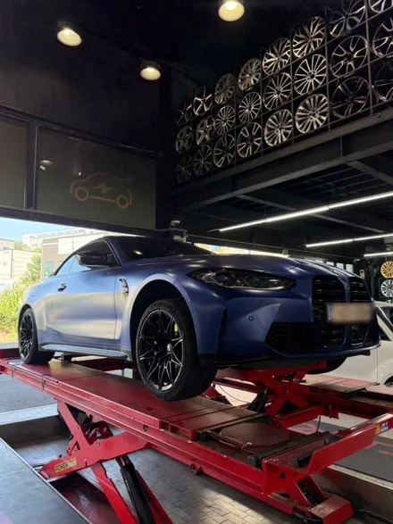 BMW M4 블랙유광 휠도색 & 한국타이어 벤투스 EVO 교체 작업 후기 대전 봉타이어 / 대전 복용동