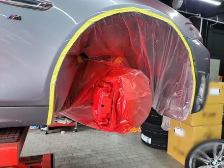 대전 캘리퍼도색 bmw 5시리즈 레드색상으로 봄분위기 물씬~ / 대전 복용동