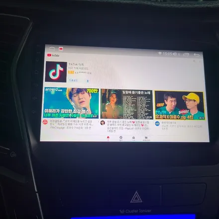 카나로 안드로이드X플러스 네비매립시공한 싼타페DM후기