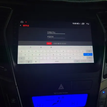 카나로 안드로이드X플러스 네비매립시공한 싼타페DM후기