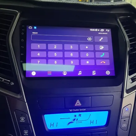 카나로 안드로이드X플러스 네비매립시공한 싼타페DM후기