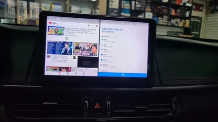K5 카나로 X 플러스 안드로이드 올인원 매립 전후방 카메라도 추가 장착