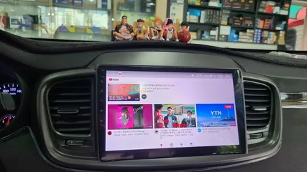 쏘렌토 4롬 64GB 용량 안드로이드 X 플러스 카나로 올인원 내비게이션 장착