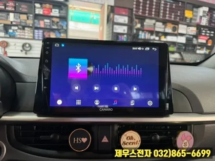모닝 카나로 X PLUS 9인치 안드로이드 올인원 상단 매립